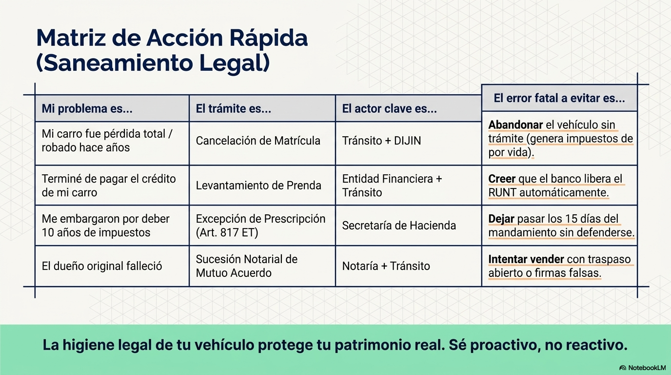 Limpieza Total RUNT: Saneamiento de Deudas, Impuestos y Embargos ⚖️🧹